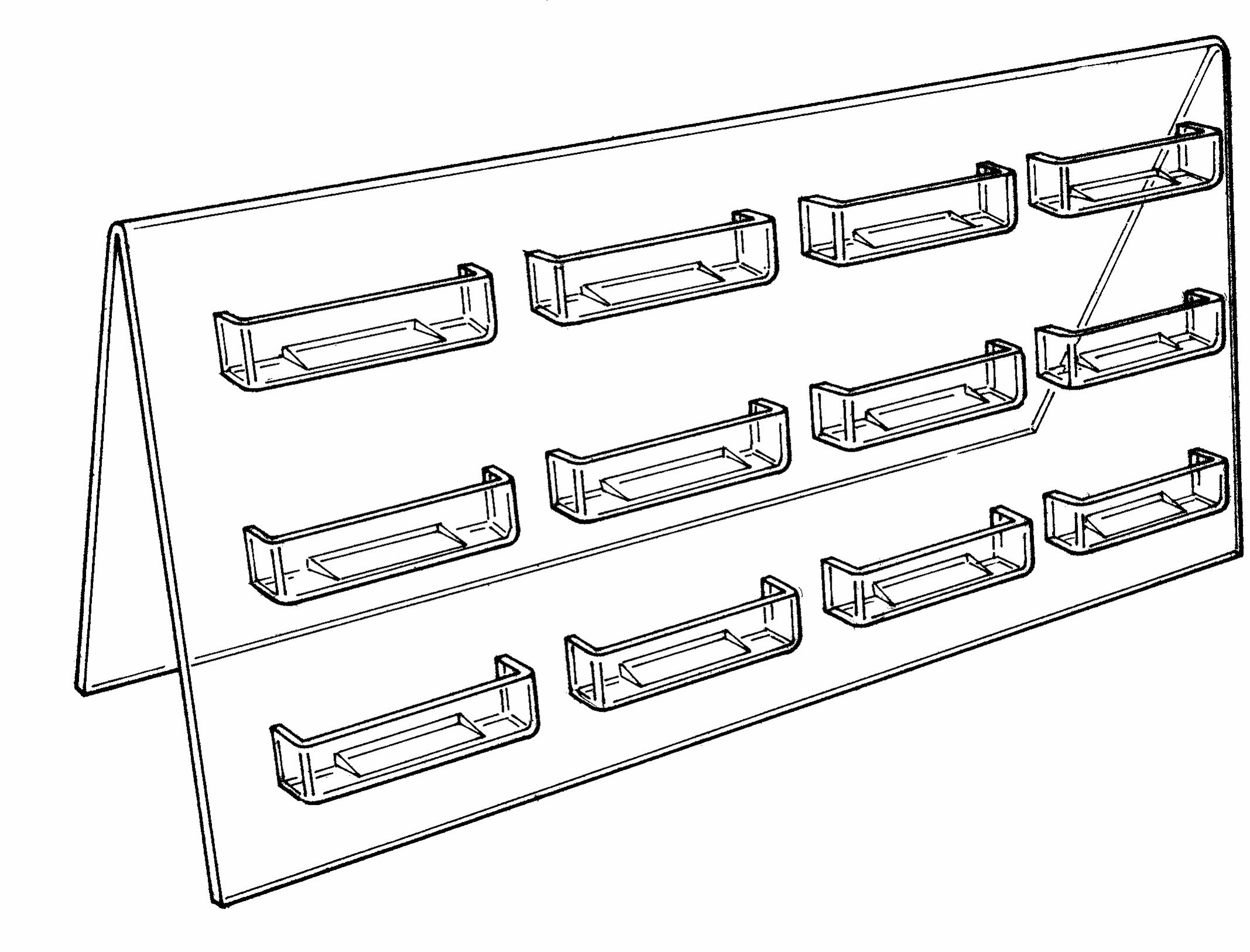 A-Frame Multi-Business-Card Holder.         Categ 12-104