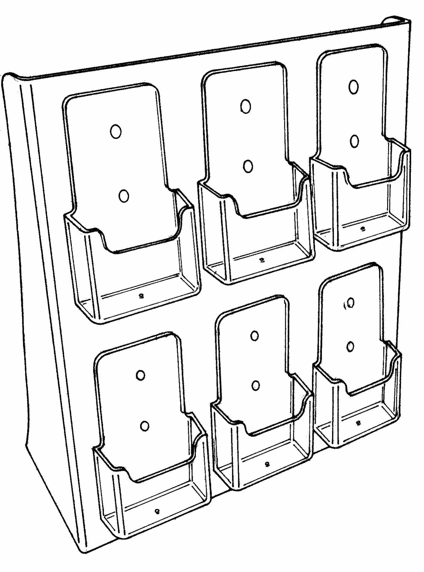 Full View' Rack For Tri-Fold.        Categ  12-99