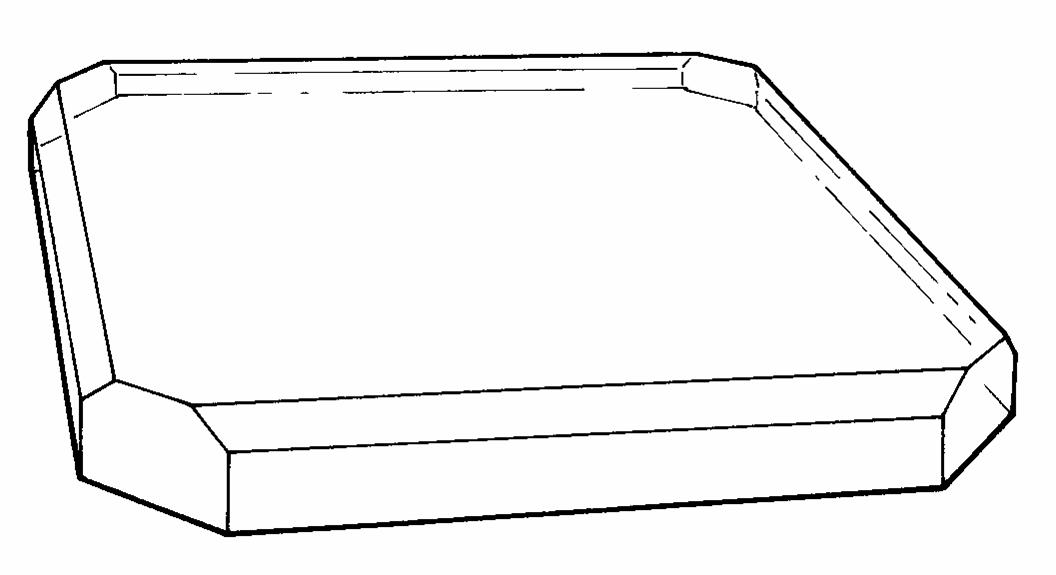 Top-Beveled Corner Cut Base.         Categ  19-113