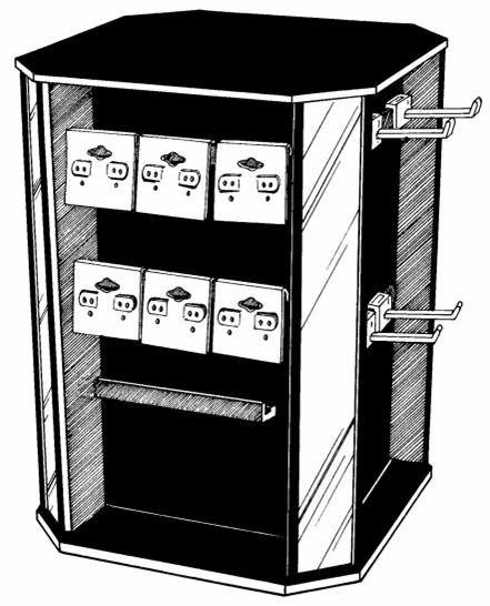 Rotating Tower with Changeable  Inserts.       Categ 10-133