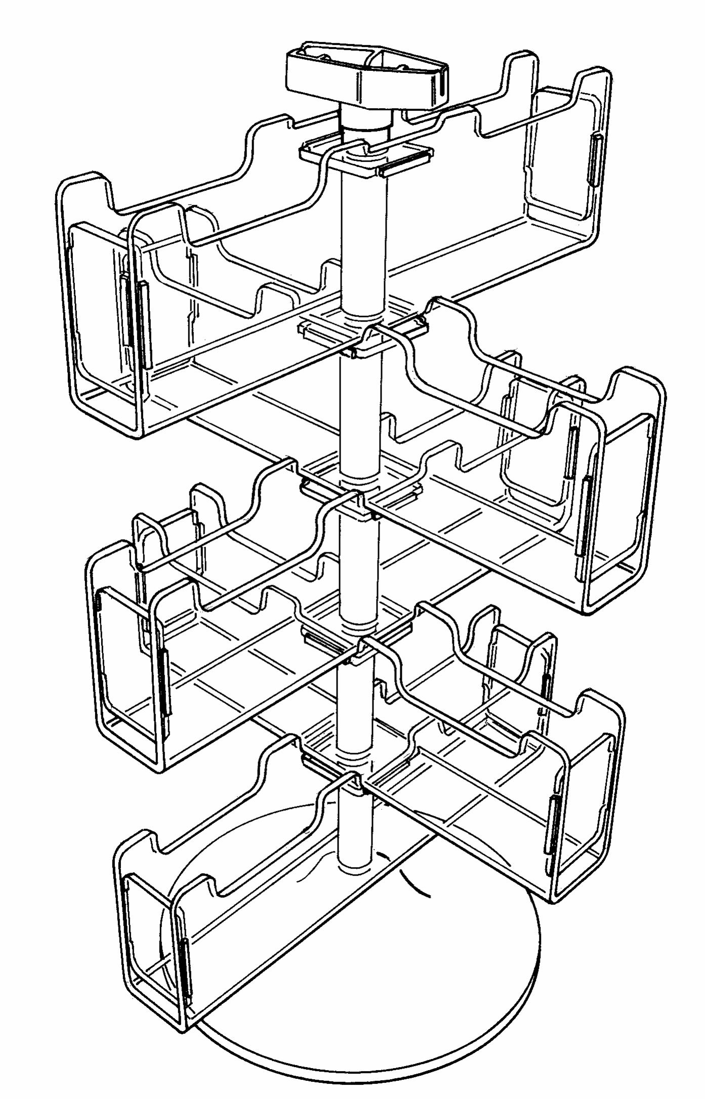 Five-Arm Card Display.        Categ  12-99