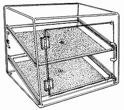 Wide Double-Tray Cabinet.       Categ  34-174