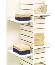 Four-Way Slat wall Display Shelves