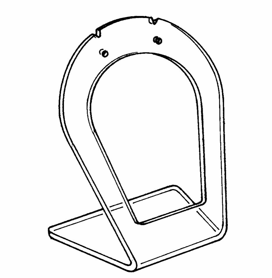 Oval-Shaped Earring Pendant Display.         Categ 10-136