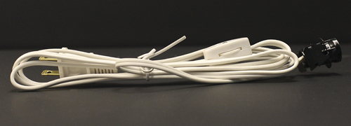 Six Foot White Cord.         Categ  26-173