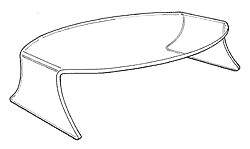 Fishtail Oval Riser.         Categ  16-84