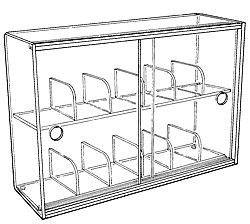 Divided-Shelf Case.         Categ  138-141