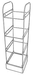 Four Shelf Newspaper Rack.         Categ  12-102