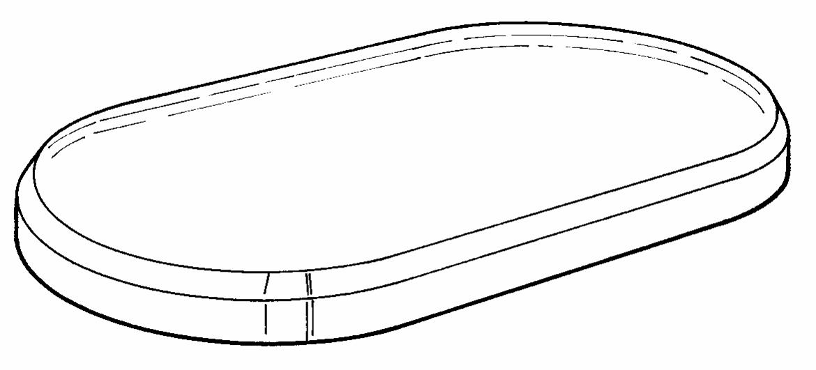 Beveled Oval Base.         Categ  19-116