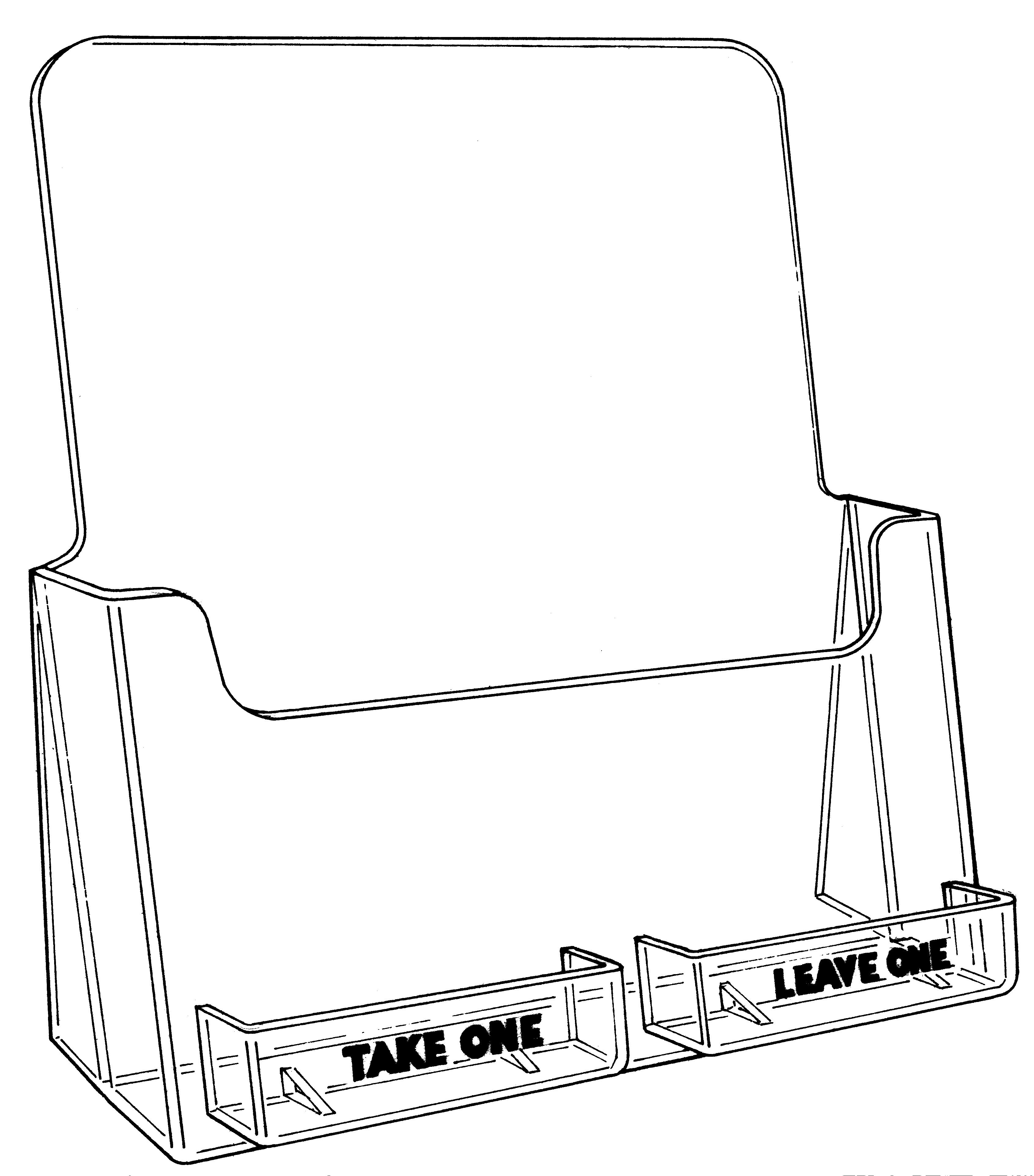 Take One,Leave One,Flyer/Card Holder.        Categ  12-99